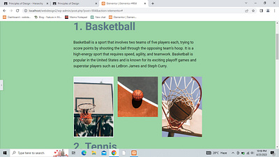 Sports Blog on WordPress