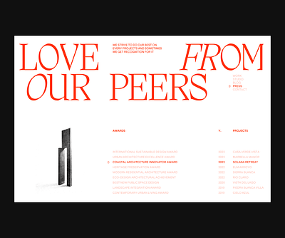 Artera Studio website design architecture branding design layout typography ui website