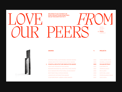 Artera Studio website design architecture branding design layout typography ui website