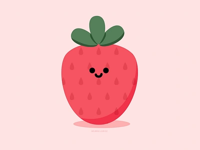 Strawberry Spin character cute fruit spin strawberry