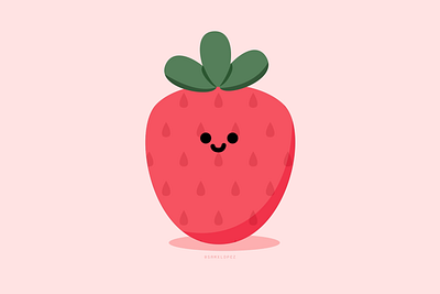 Strawberry Spin character cute fruit spin strawberry