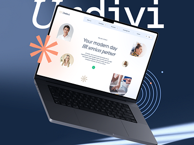 Undivi | Website blue branding hr hrservices recruitment recruitmentagency ui website