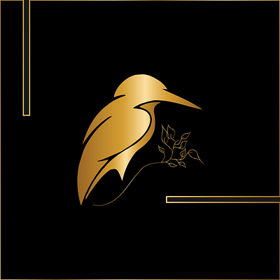 The Golden Sparrow branding graphic design logo