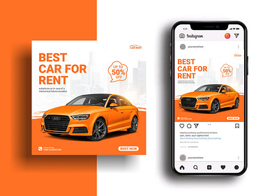 Car for Rent - Social Media - Creasions social media