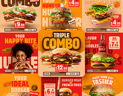 Triple Combo Burger - Social Media - Creasions social media