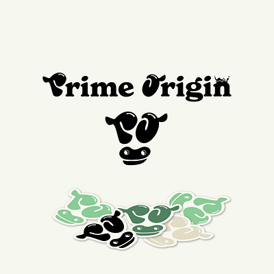 Prime Origin abstract branding brandmark colagen colostrum cow lettering logo logotype milk splash supplement wordmark