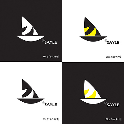 SAYLE boat logo branding graphic design logo logo design minimalist logo design modern logo