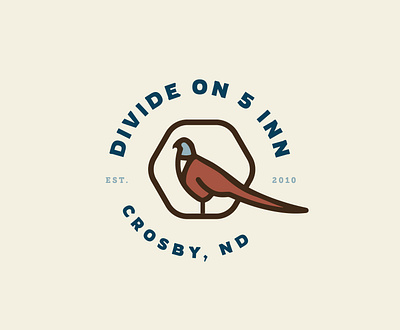 Divide on 5 - Logo + Color Exploration badge logo branding color exploration concepting design graphic design hotel branding logo logo concepts logo exploration pheasant