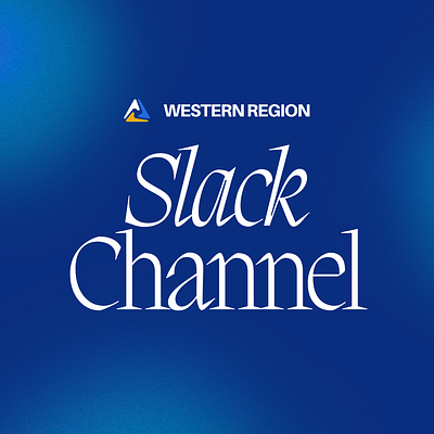 Slack Channel Promo graphic design social media western region