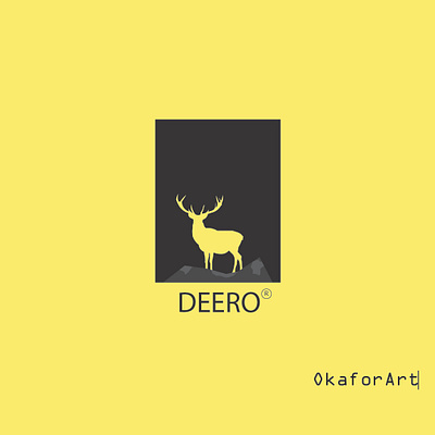 DEERO adobe illustration animal logo branding graphic design logo