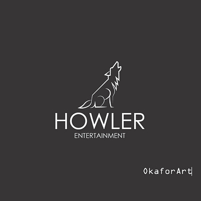 HOWLER adobe adobe illustrator animal logo art beanding brand brand identity design graphic design logo design wolf wolf logo