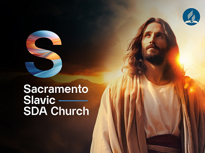 Sacramento Slavic SDA Church adventist ai branding christ christian church jesus logo seventh day adventist