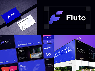 Fluto - Brand Guidelines - About The Company about brand book brand guideline brand identity branding clean company dark design design guideline design system finance fintech guideline history illustration journey pitch deck presentation style guide
