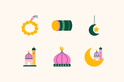 Fun Ramadhan Illustration canva cute fun graphic design icon