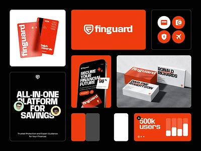 Finguard - Brand Identity animation bank card brand brand design brand designer brand guideline brand identity branding card design design finance finance branding graphic design identity design logo logo animation logo design motion graphics visual branding visual identity