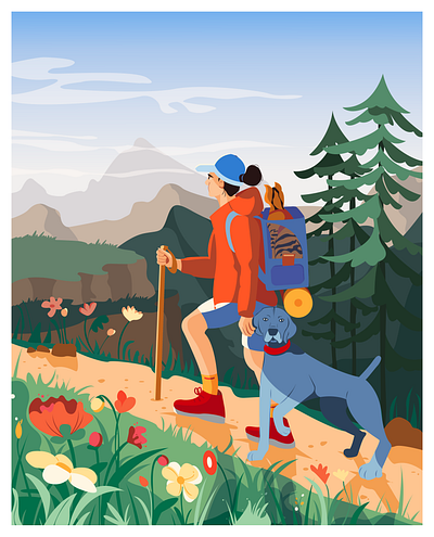 .Great Outdoors adobeillustrator digital art digital illustration editorialillustration flat illustration illustration illustrator vector illustration