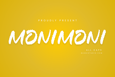 MONIMONI All Caps Font branding design displayfont fancyfont font graphic design illustration logo typography vector
