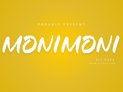 MONIMONI All Caps Font branding design displayfont fancyfont font graphic design illustration logo typography vector