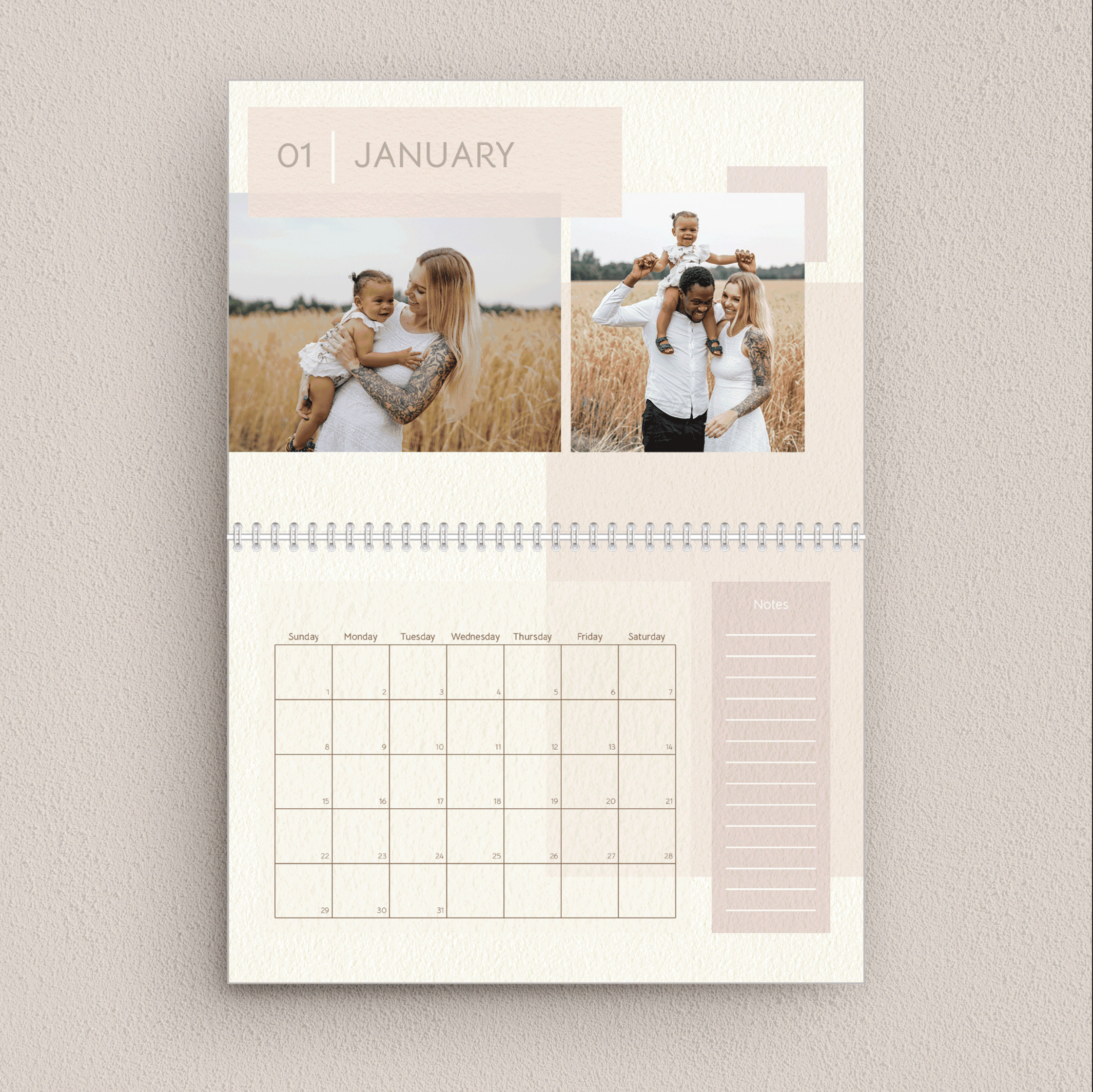 Calendar / Neutrals calendar graphic design neutral wall calendar