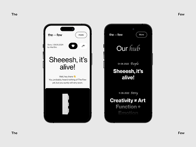 The—Few Agency | Hub 3d animation app branding logo motion graphics ui ux web webdesign