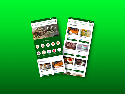 CraveBerad App - Online Bakery bakery bakery app ui ux design ux research