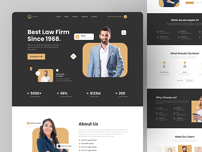 Lawyer website design - LawSavvy adviser advocate attorney branding consultancy defense attorney design firm justice landing page lawyer lawyer website legal support ui ux web web design website