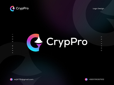 CrypPro | Crypto Defi web3 modern logo design crypto crypto logo crypto logo designer defi logo logo designer logo idea modern logo modern logo designer web3 web3 logo