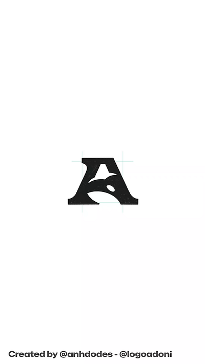 Letter A orca ocean animal typography logo for sale 3d anhdodes animation branding design graphic design illustration letter a logo logo logo design logo designer logodesign minimalist logo minimalist logo design motion graphics orca logo ui