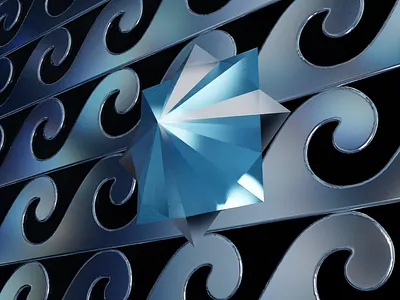 Ornament Wall 3d branding graphic design logo pattern