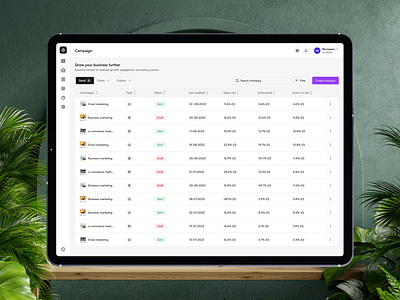 Email Marketing Campaign Create Flow SaaS campaign create flow crm email api email delivery email marketing email templates marketing automation marketing dashboard saas marketing smtp text marketing ui ux design agency ui ux designer