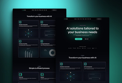 Automize - AI Automation Agency Framer Template agency template ai ai agency ai agency template ai automation design framer framer landing page framer portfolio template framer template framer website landing page ui ux web design website website template