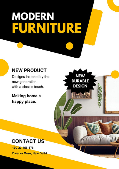 Modern Furniture Social media Poster banner branding design flyer graphic design new design poster social media poster