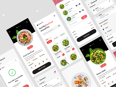 Food Delivery App UI app design delivery app food food app food delivery app food order food ordering ios mobile mobile app ordering restaurant ui