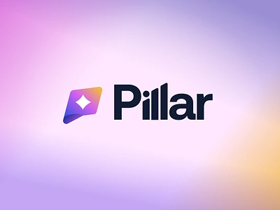 Pillar Logo Exploration brand branding caviar exploration gradient logo pillar