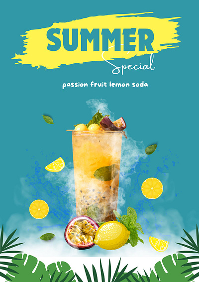 Summer Special Drink Flyer banner branding design flyer graphic design new design social media poster
