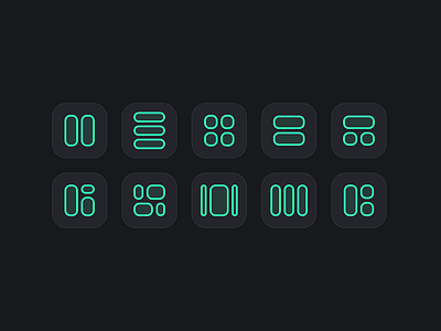 Snapping Layout Pattern align icon alignment icon icon design icongraphy iconpack icons patterns snapp snapping layout stroke vectoricons