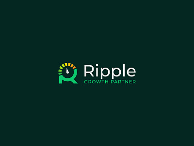 Ripple logo branding custom logo design grow logo icon identity logo logo mark marketing r logo rank logo