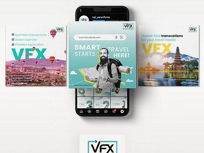 VFX, the leading currency exchange Company. branding graphic design product design