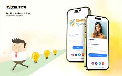 Bharat Token - Booking App UI Design app design booking branding design graphic design illustration logo motion graphics ui ui design uiux website