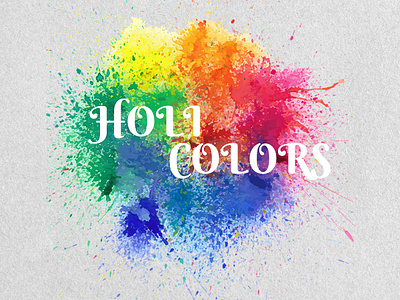 Holi color box packaging design branding design graphic design logo