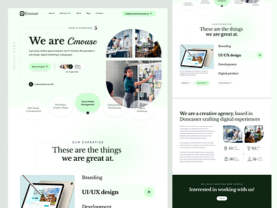 Cmouse Digital Agency design landing page ui uiux ux web website