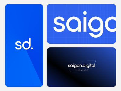 Saigon Digital - Logo agency brand branding design design direction graphic design illustration innovation jamstack logo technology ui uiux website design