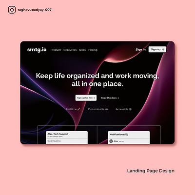 Landing Page Design branding graphic design ui website