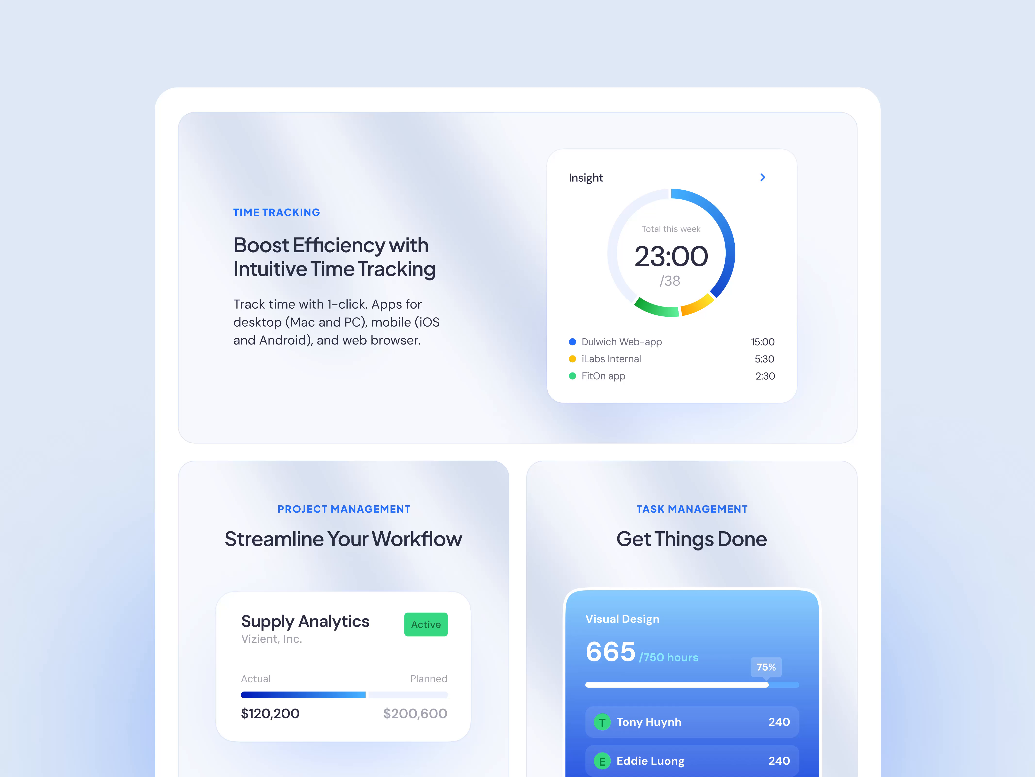 Example of Bento-grid Design Concept