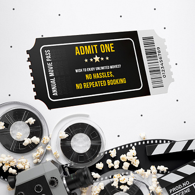 Movie Pass 3d animation branding graphic design logo motion graphics ui