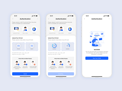 #DailyUI: Day 31 - File Upload app authentication dailyui day 31file upload design design challenge file file upload identity verification interface mobile ui ui design uiux upload user interface ux ux design uxui web