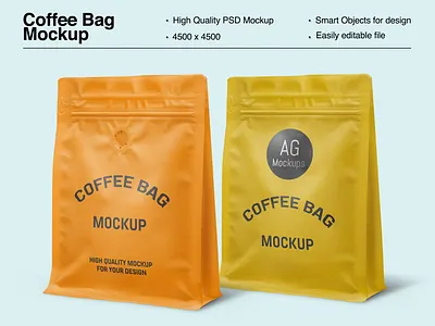 Coffee Bag Mockup brand identity branding branding design coffee bag design coffee bag mockup free free coffee bag mockup free mockup free template graphic design identity label design logo design mockup download pouch mockup free stand up bag mockup free stand up pouch mockup free template download