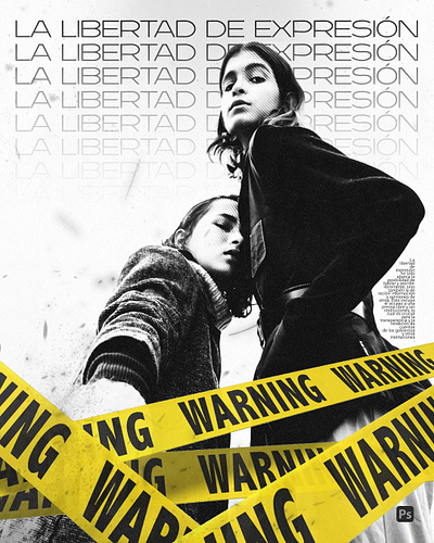 POSTER DESING • LIBERTAD DE EXPRESION graphic design posterdesing