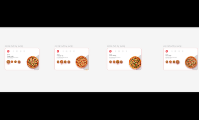 pizza hut website graphic design ui