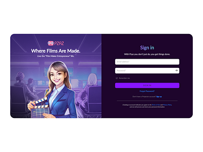 Sign up / Sign in page branding clean ui design graphic design illustration logo naim has ui ux vector